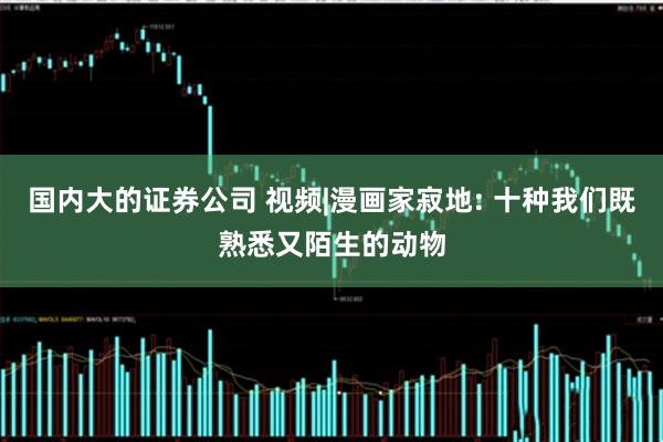 国内大的证券公司 视频|漫画家寂地: 十种我们既熟悉又陌生的动物